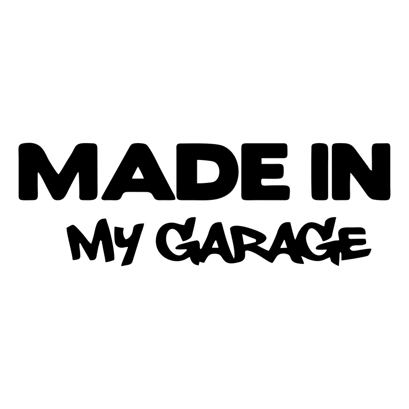 Motorcycle Gear White - 17.8*5.9CM MADE IN MY GARAGE Funny