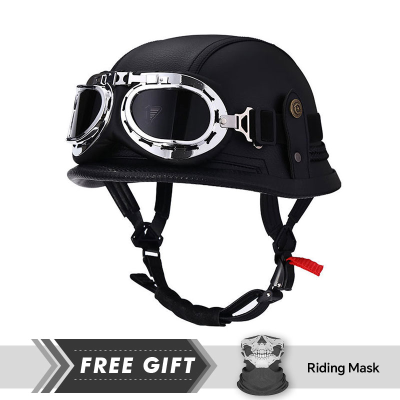 Classic Half Face Helmet Prote - đánh giá và giá Motorcycle Gear Store