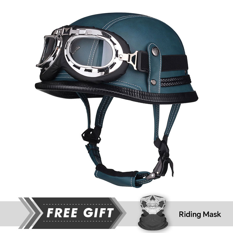 Classic Half Face Helmet Prote - đánh giá và giá Motorcycle Gear Store