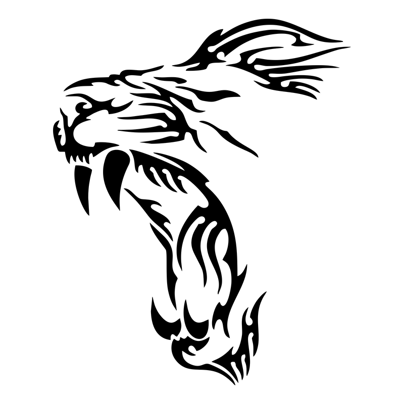 YAWN LION Funny Vinyl Decals M - đánh giá và giá Motorcycle Gear White