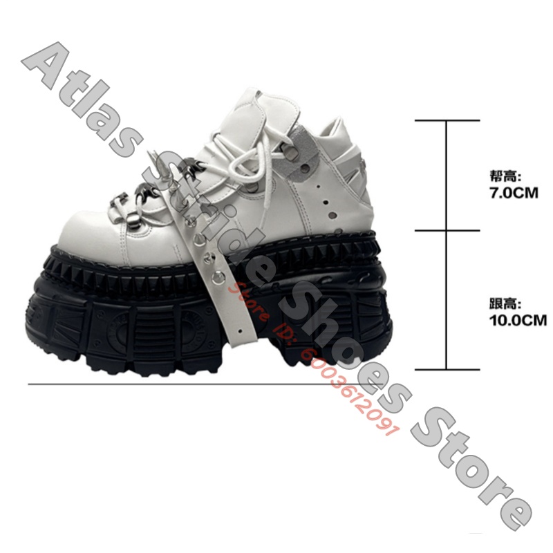 Unisex White Punk Platform Sne - đánh giá và giá Motorcycle Gear White