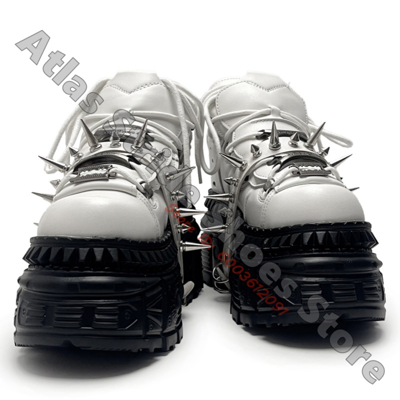 Unisex White Punk Platform Sne - đánh giá và giá Motorcycle Gear White